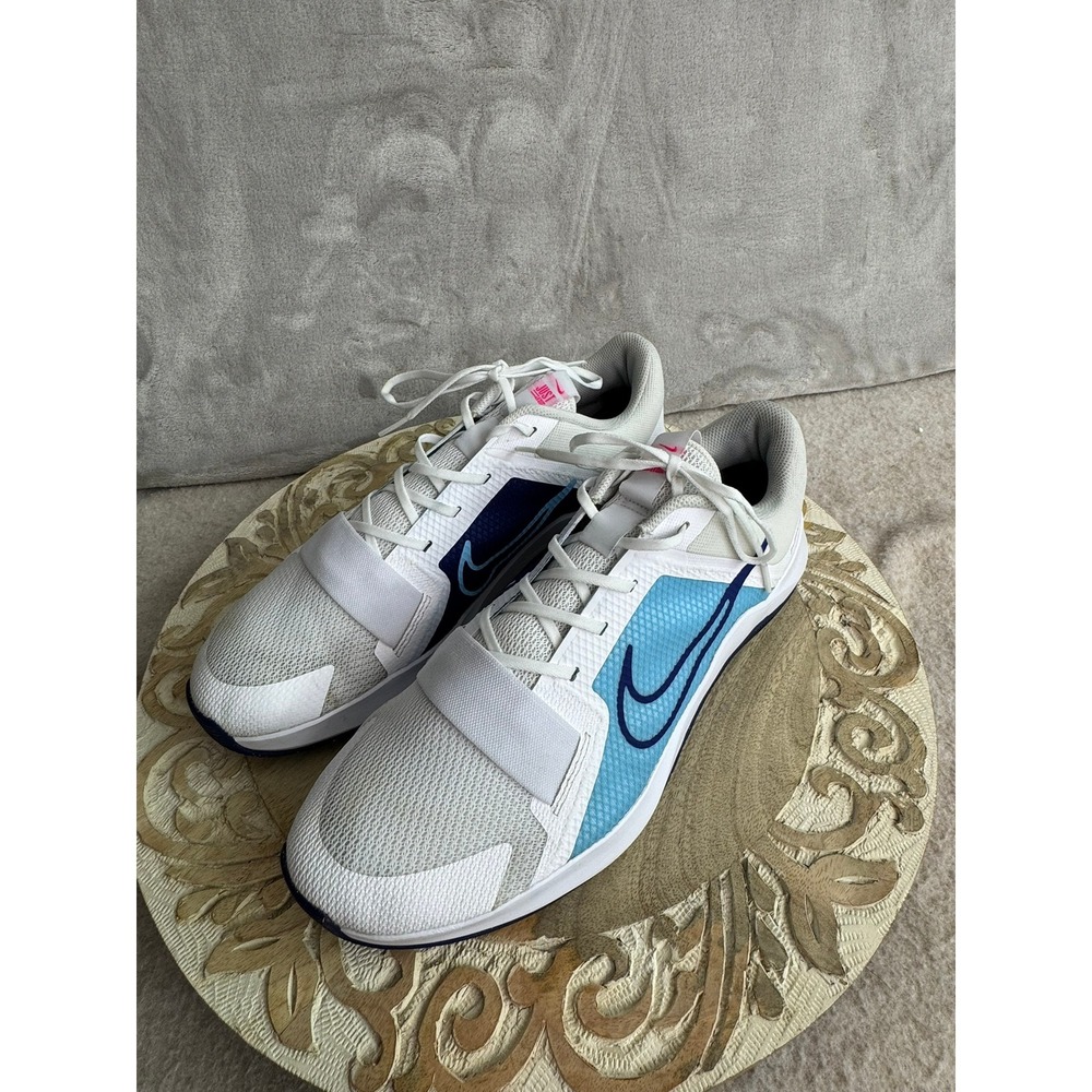 Nike MC Trainer 2 Mens White Blue Pink Training Shoes DM0823-102 Size 14